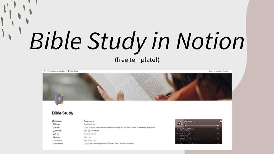 bible study template notion free